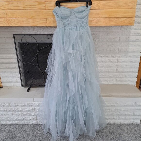 Women's Medium Tulle Ball Gown Sweatheart Strapless Padded Underwire Bustier... - Picture 1 of 12